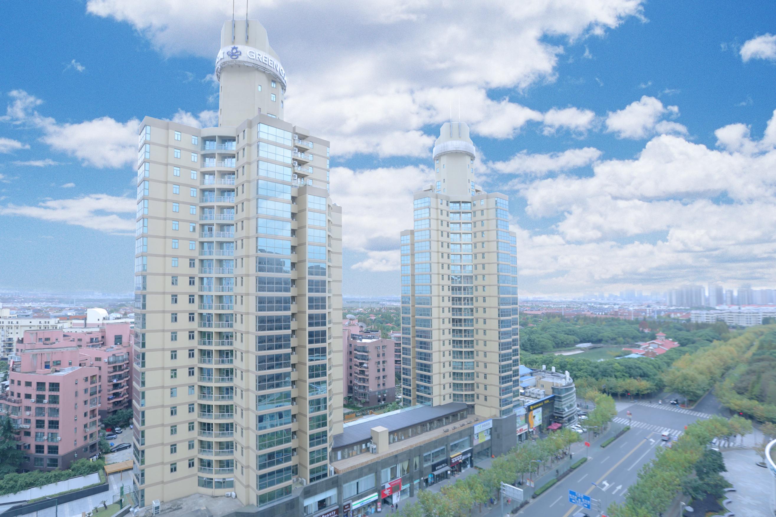 Green Court Residence Jinqiao Diamond Shanghai Exterior foto